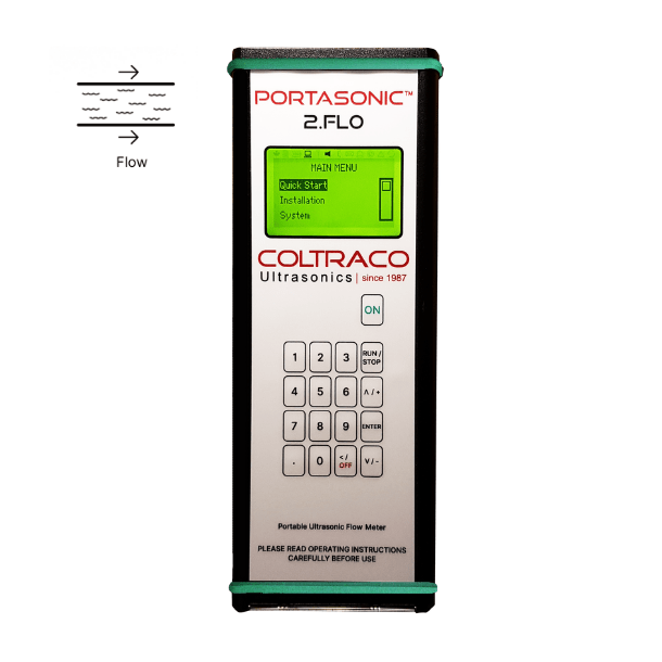 Portasonic® 2.FL0 Portable Clamp-on Ultrasonic Transit Time Flow Meter